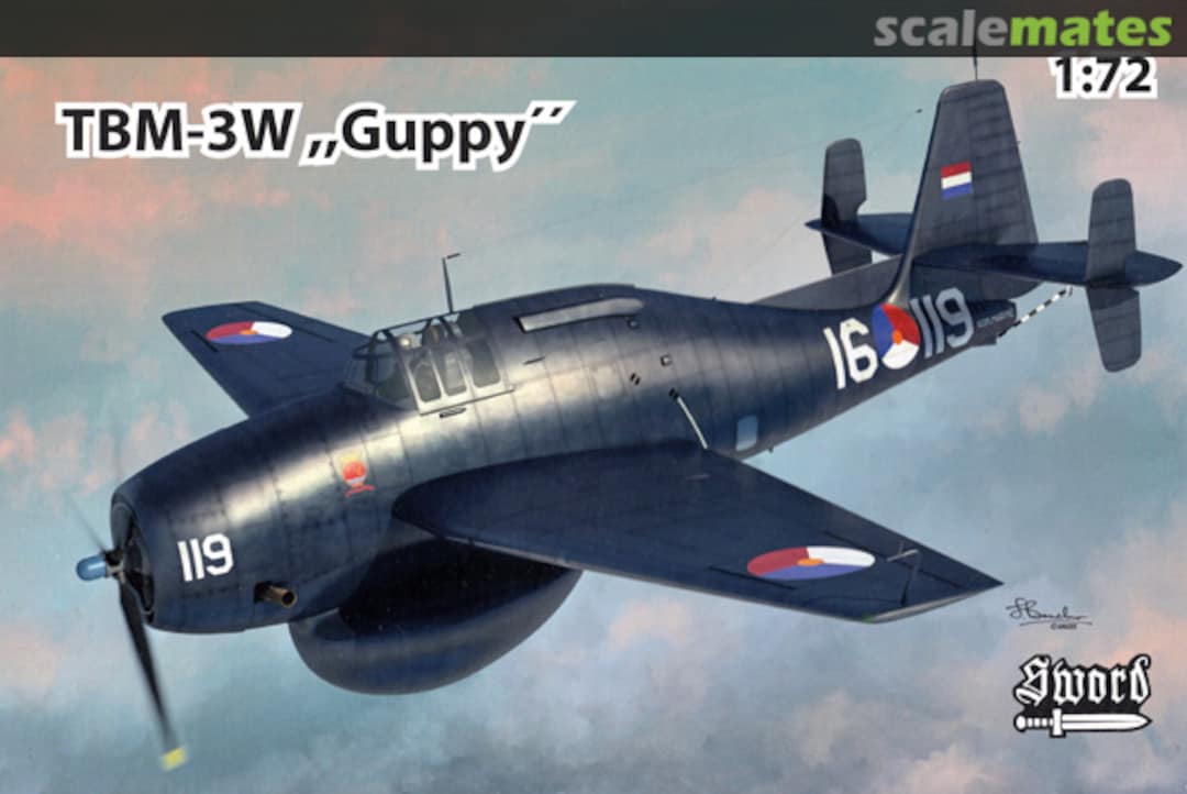 Boxart Grumman TBM-3W Guppy SW 72135SE Sword