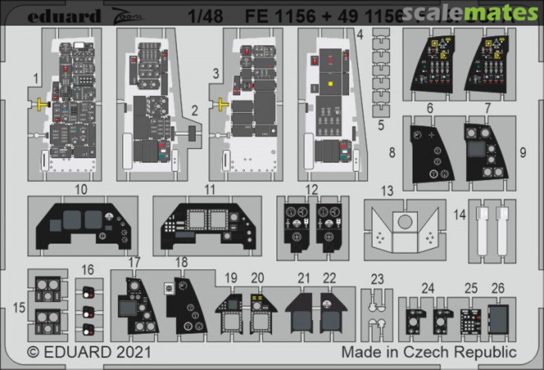 Boxart F-16I SUFA detail set FE1156 Eduard