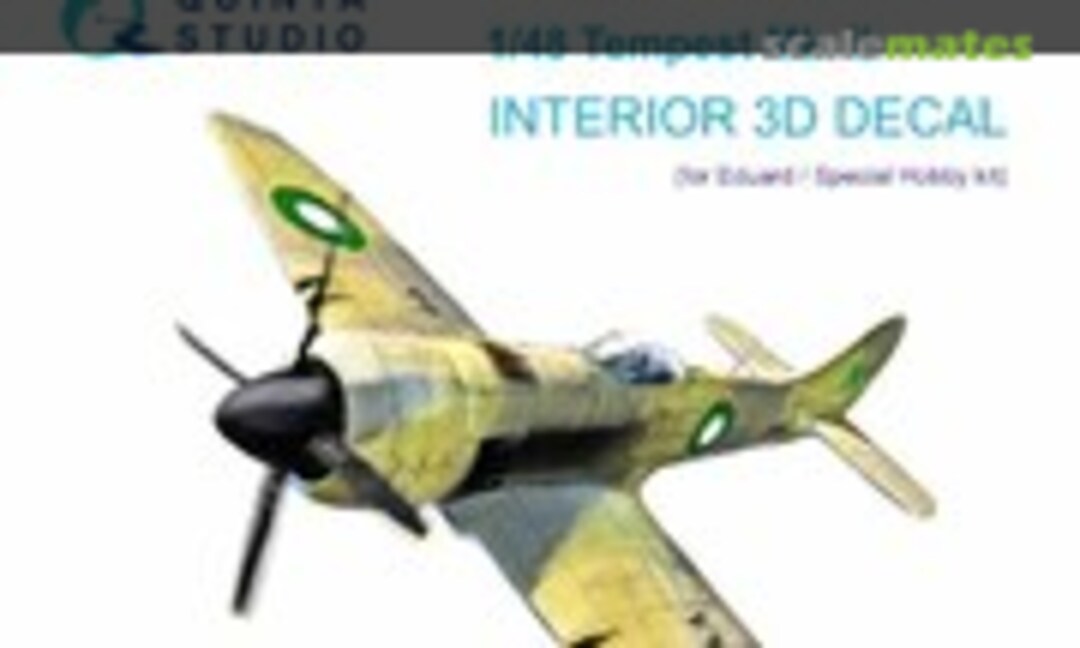 1:48 Tempest Mk. II interior 3D decals (Quinta Studio QD48190)