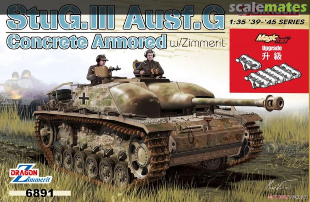 Boxart StuG.III Ausf.G Concrete Armored w/Zimmerit 6891MT Dragon