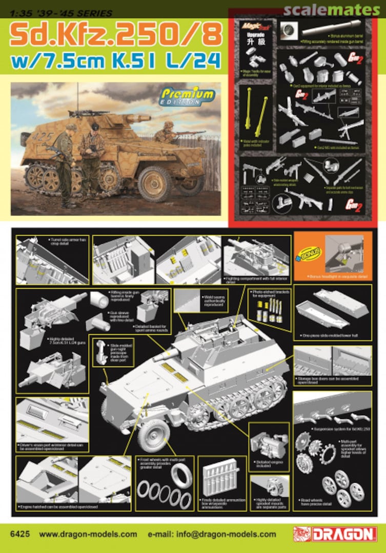 Boxart Sd.Kfz. 250/8 Ausf. B 6425 Dragon