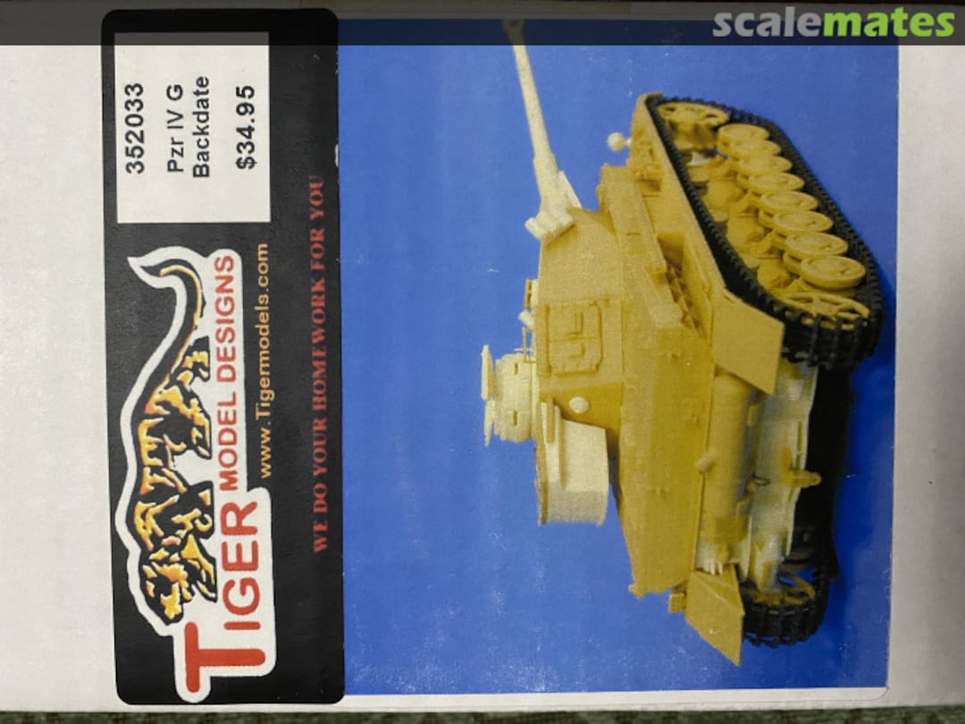 Boxart Panzer IV G backdate 352033 Tiger Model Designs