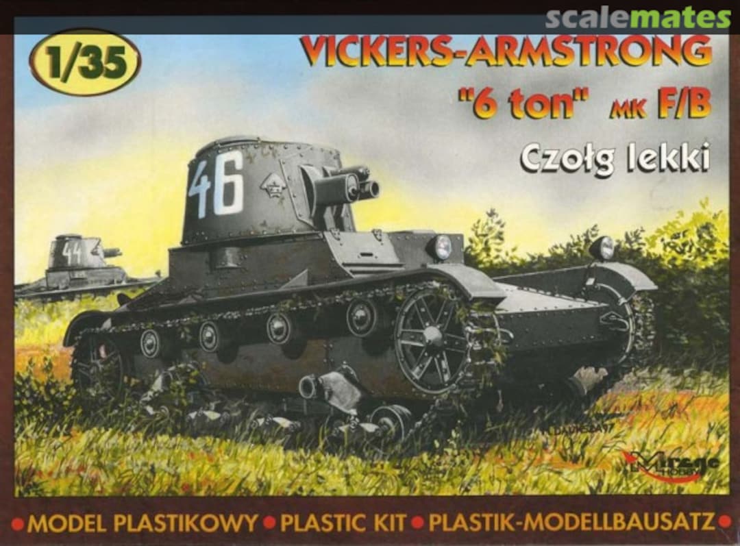 Boxart Vickers-Armstrong "6 ton" Mk F/B 35310 Mirage Hobby