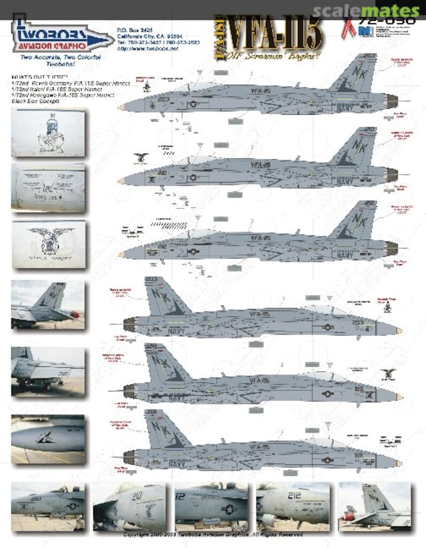 Boxart VFA-115 72-030 TwoBobs Aviation Graphics