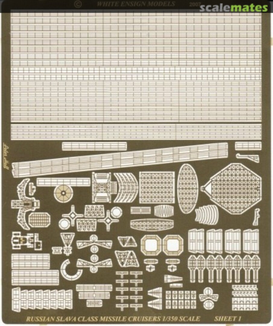 Boxart Slava Class Cruiser Detail Set PE 3598 White Ensign Models