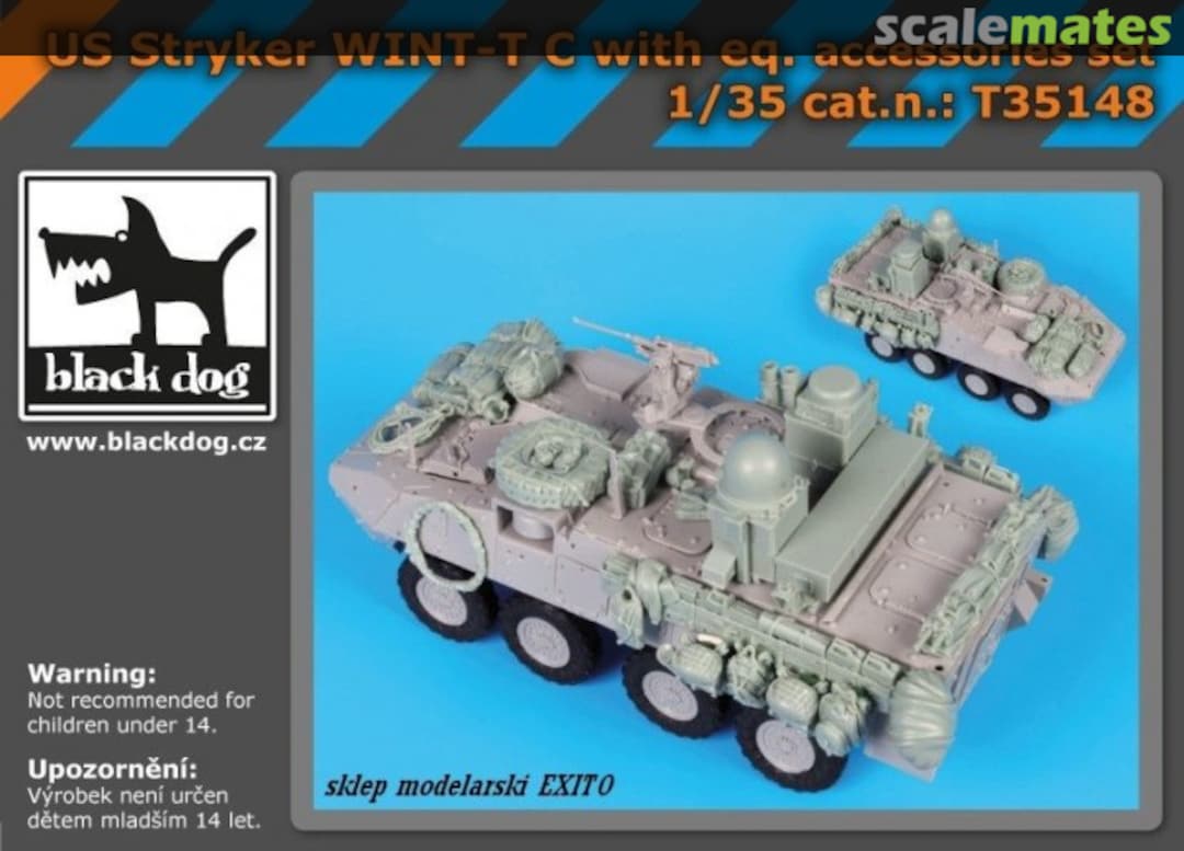 Boxart US Stryker WINT-T C with equip.accessories set T35148 Black Dog