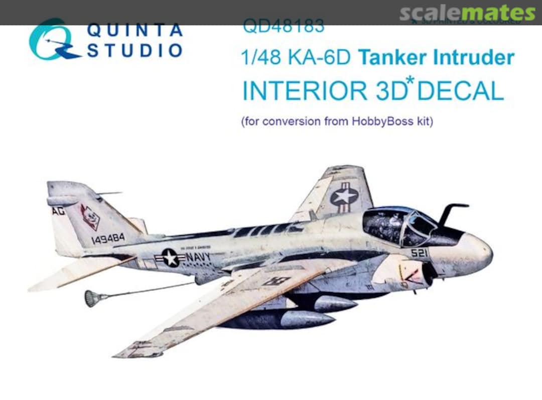 Boxart KA-6D Tanker Intruder - interior 3D decals QD48183 Quinta Studio