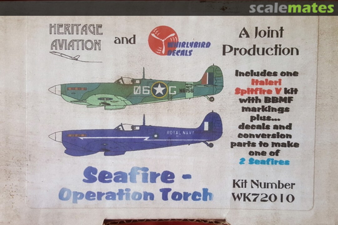 Boxart Seafire Operation Torch WK 72010 Heritage Aviation Models