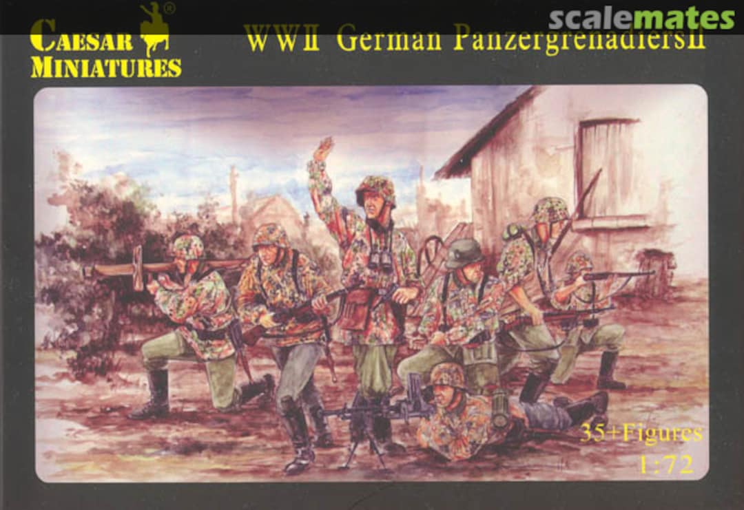 Boxart WWII German Panzergrenadiers Set 2 H053 Caesar Miniatures