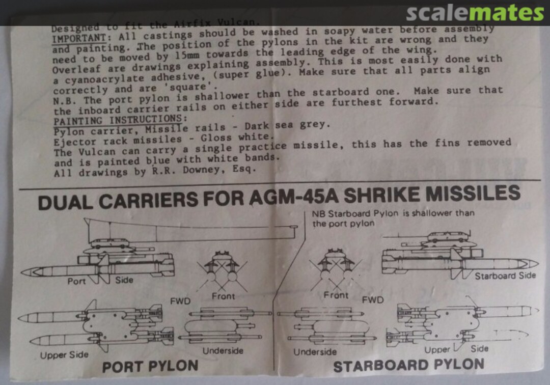 Boxart Vulcan B2 Shrike Missiles HR05 Harrier