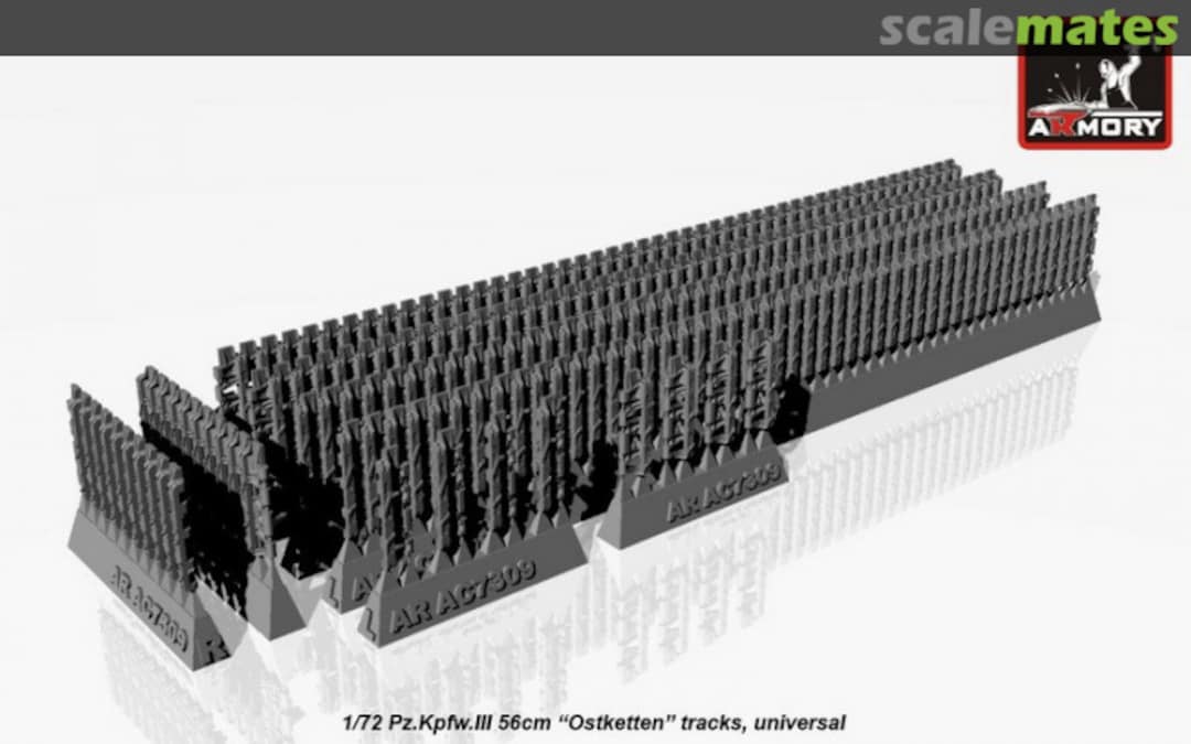 Boxart Pz.III 56cm Ostketten tracks AC7309A Armory