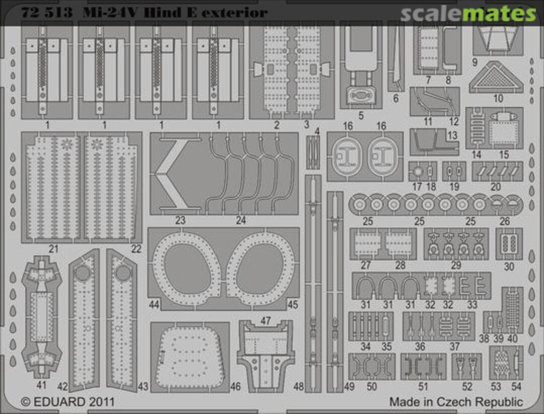 Boxart Mi-24V Hind E exterior 72513 Eduard