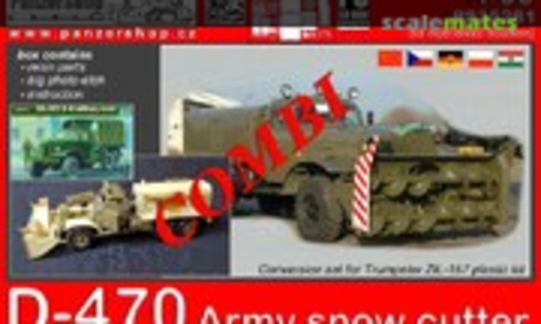 1:35 D-470 Army Snow Cutter &amp; ZIL-157 / ZIL- 157K Trumpeter kit (PanzerShop Combi_PS35281)