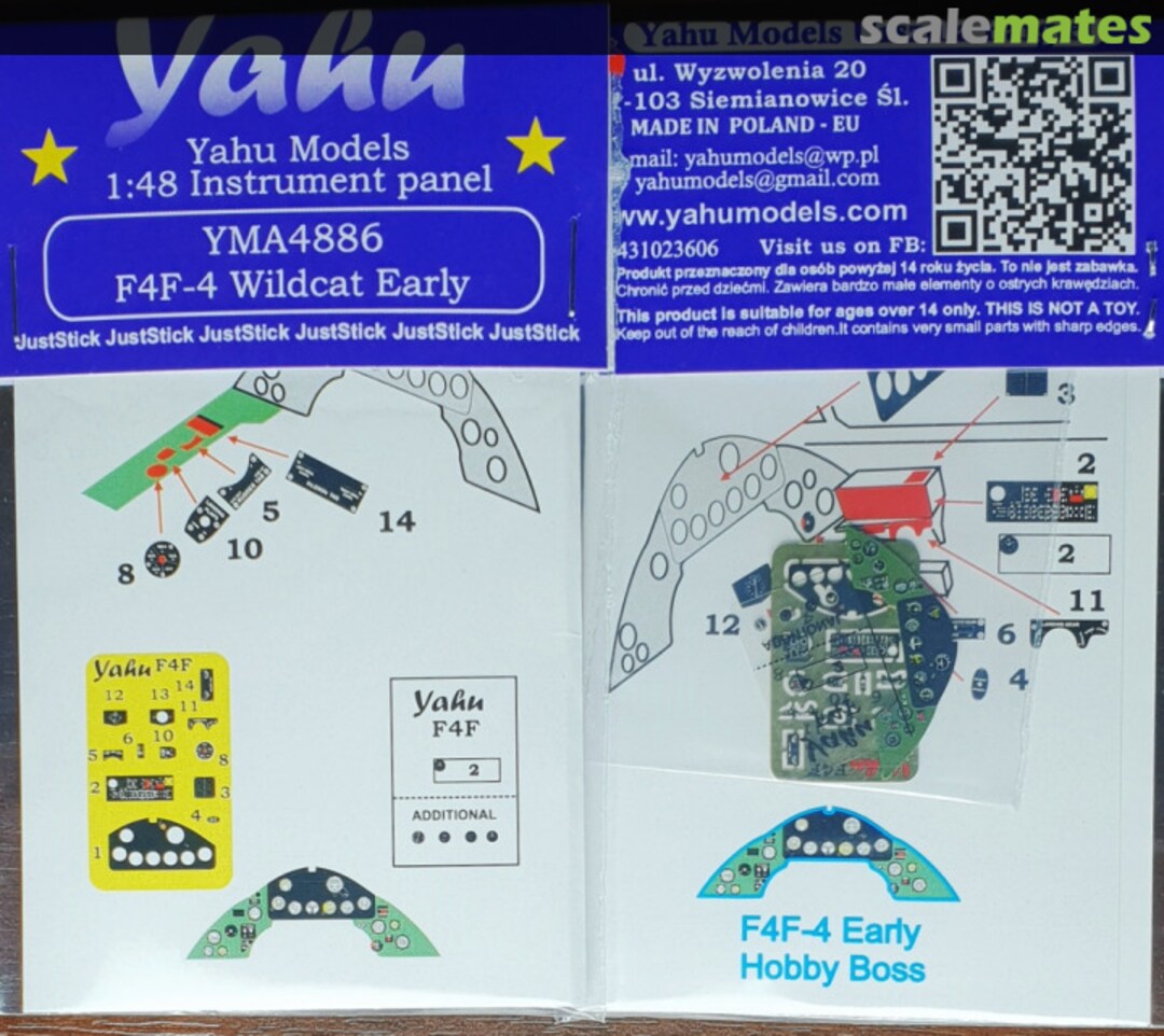 Boxart F4F-4 Wildcat Early YMA4886 Yahu Models