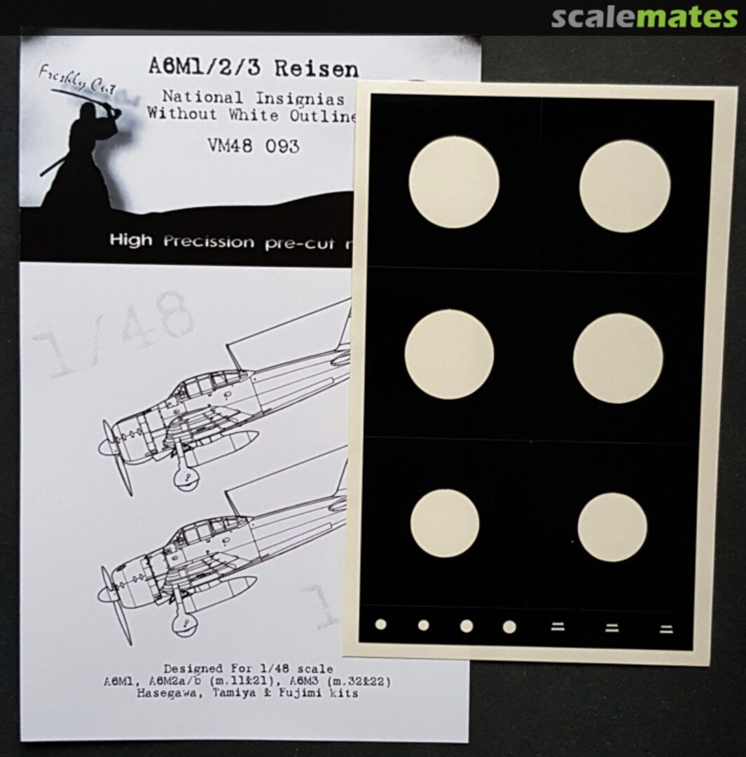 Boxart Mitsubishi A6M1/2/3 Reisen National Insignia without white outline VM48093 DEAD Design Models