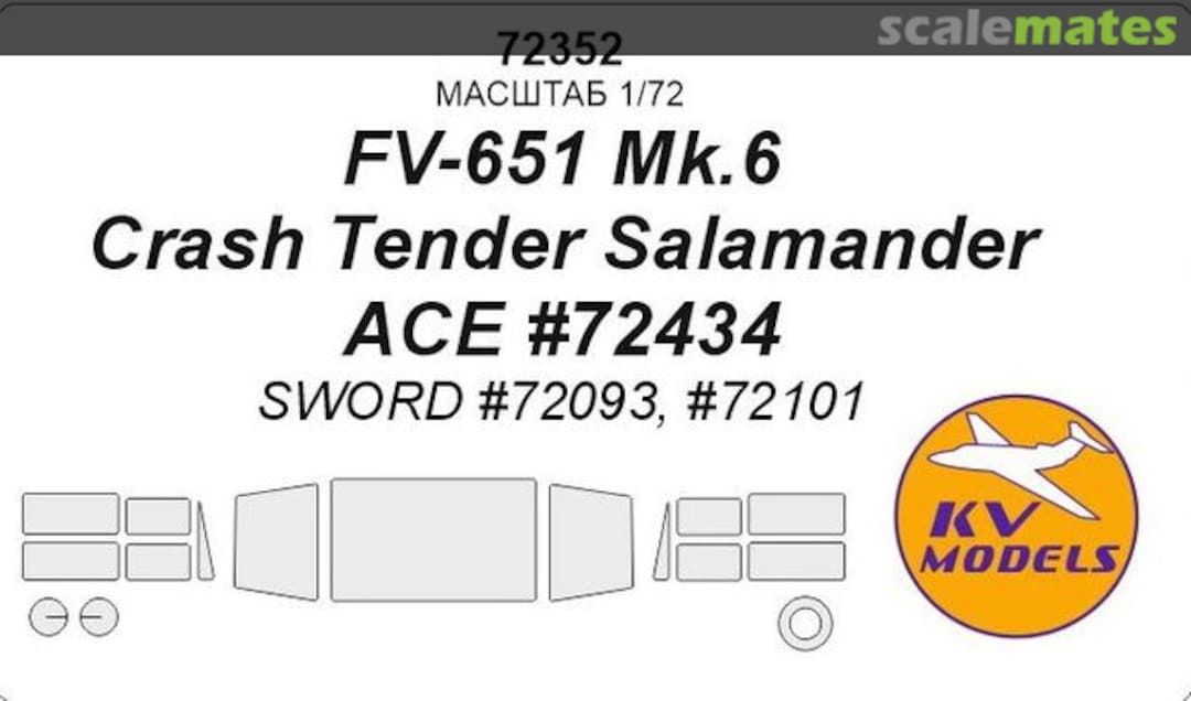 Boxart FV-651 Mk.6 Crash Tender Salamander 72352 KV Models