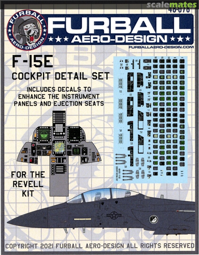 Boxart F-15E Cockpit Detail Set 48-078 Furball Aero-Design