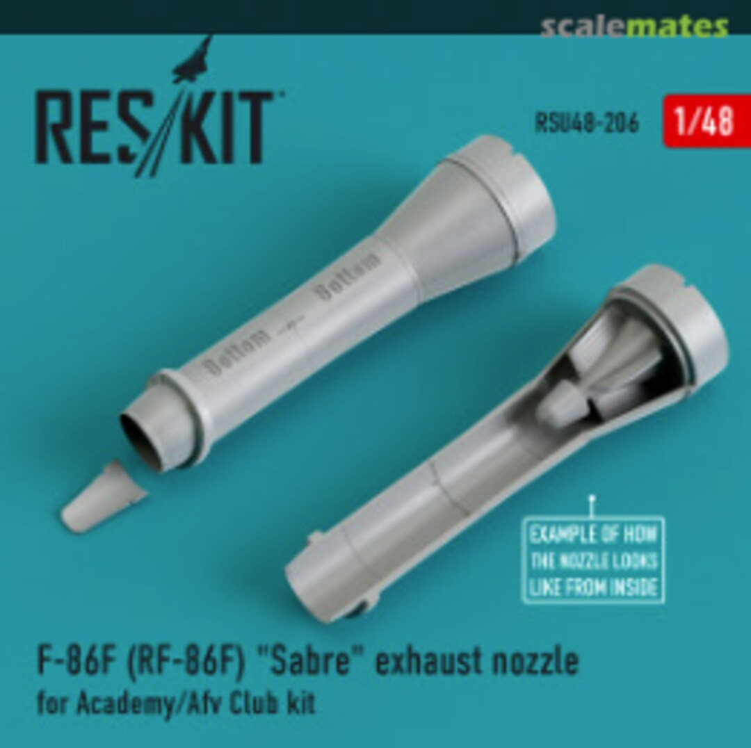 Boxart F-86F (RF-86F) Sabre - Exhaust Nozzles RSU48-0206 ResKit