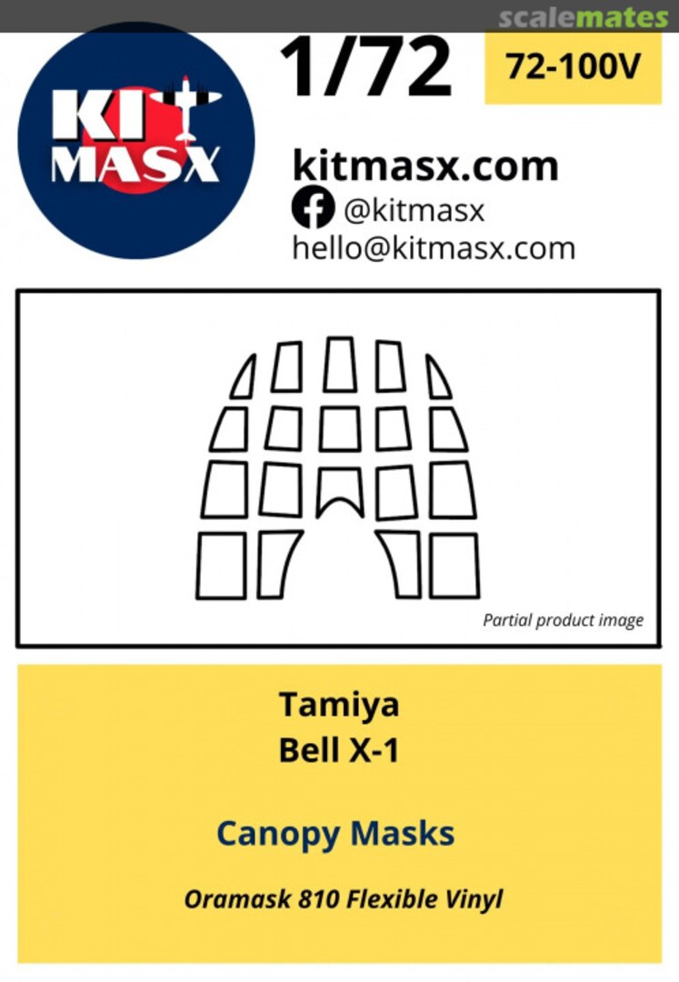 Boxart Bell X-1 Canopy Masks 72-100V Kit Masx