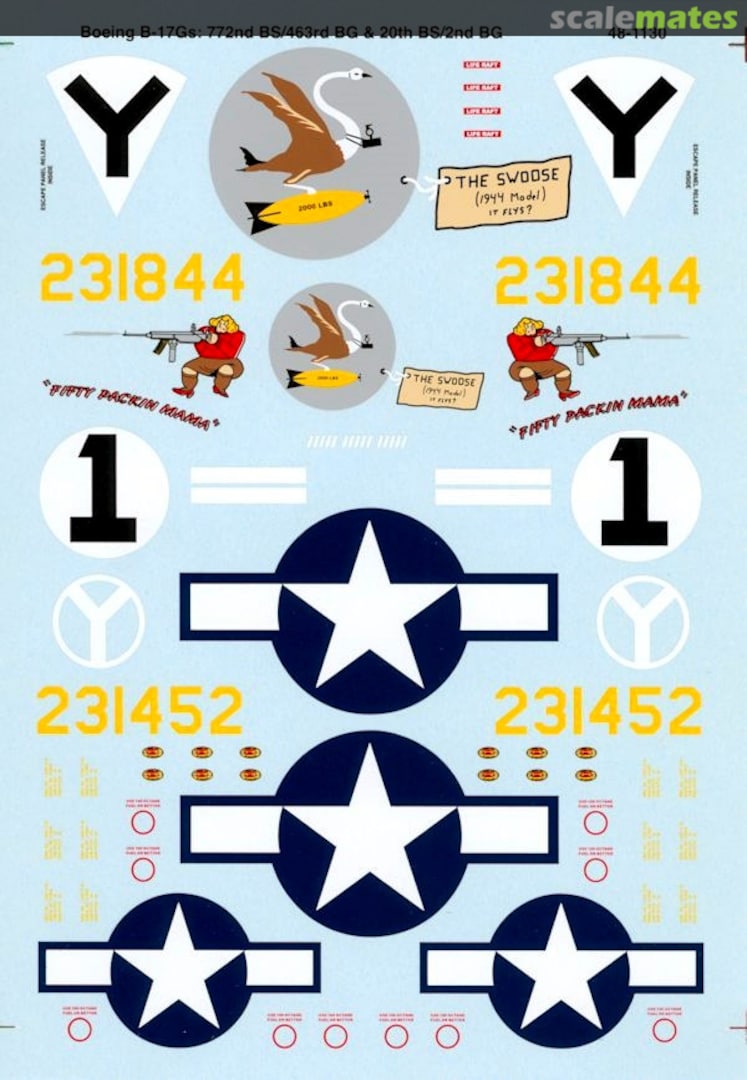 Boxart B-17G Flying Fortresses 48-1130 Microscale