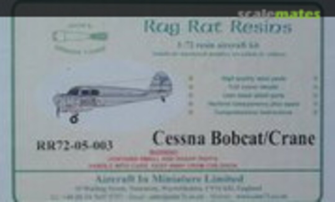 1:72 Cessna Bobcat / Crane (Aircraft In Miniature Ltd RR72-05-003)