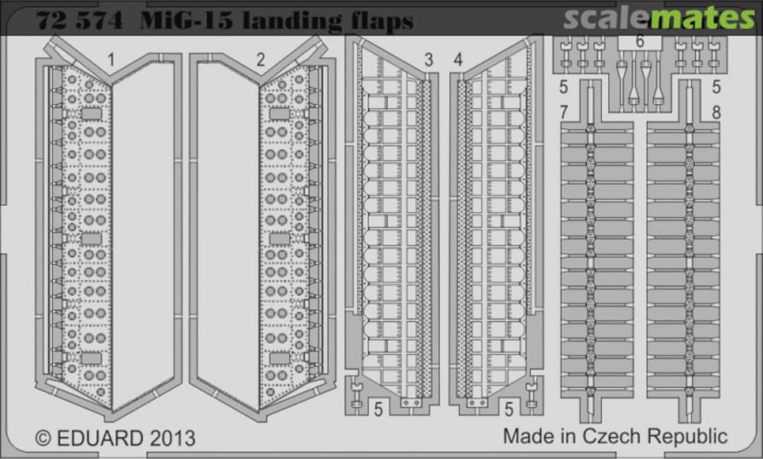 Contents MiG-15 landing flaps 72574 Eduard