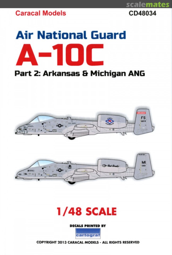 Boxart Air National Guard A-10C CD48034 Caracal Models