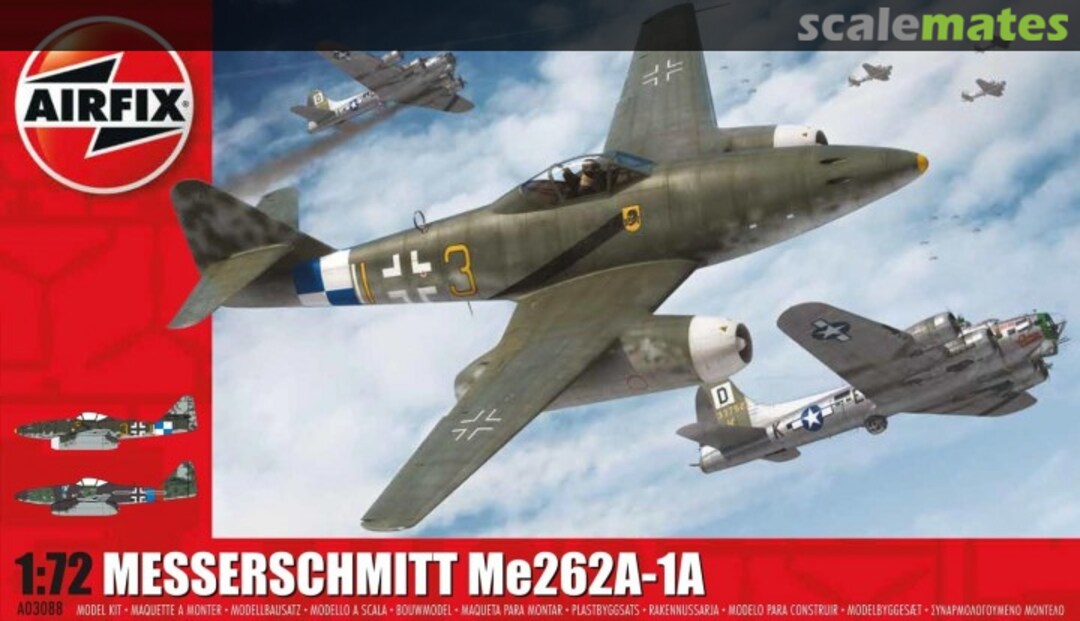 Boxart Messerschmitt Me 262A-1A A03088 Airfix