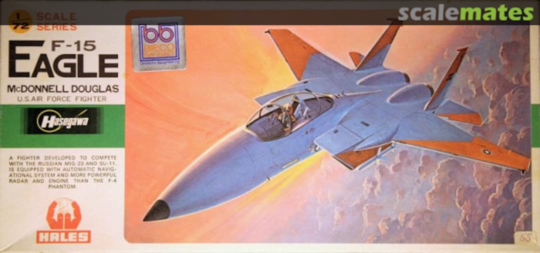 Boxart McDonnell Douglas F-15 Eagle JS-097 Hasegawa/Hales