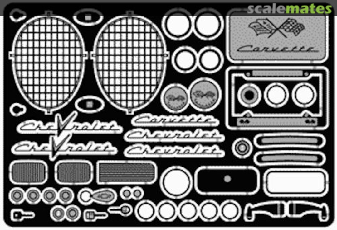 Boxart 1953-55 Corvette Detail Set for RMX (Photo Etched) MCG-2106 The Model Car Garage