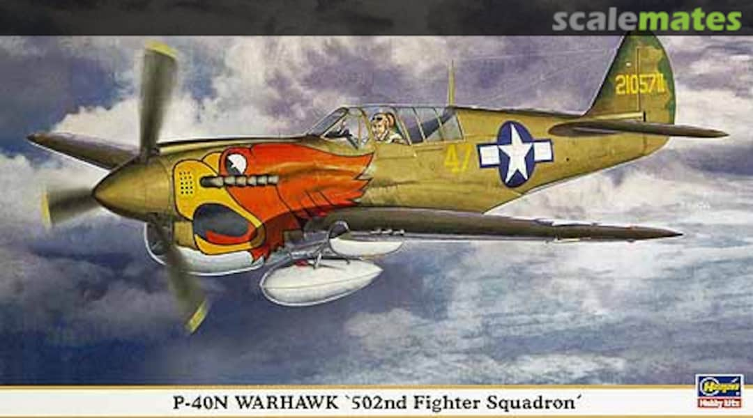 Boxart P-40N Warhawk '502nd Fighter Squadron' 09769 Hasegawa