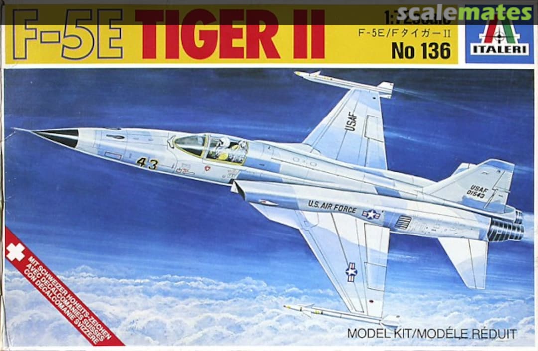 Boxart F-5E Tiger II 136 Italeri