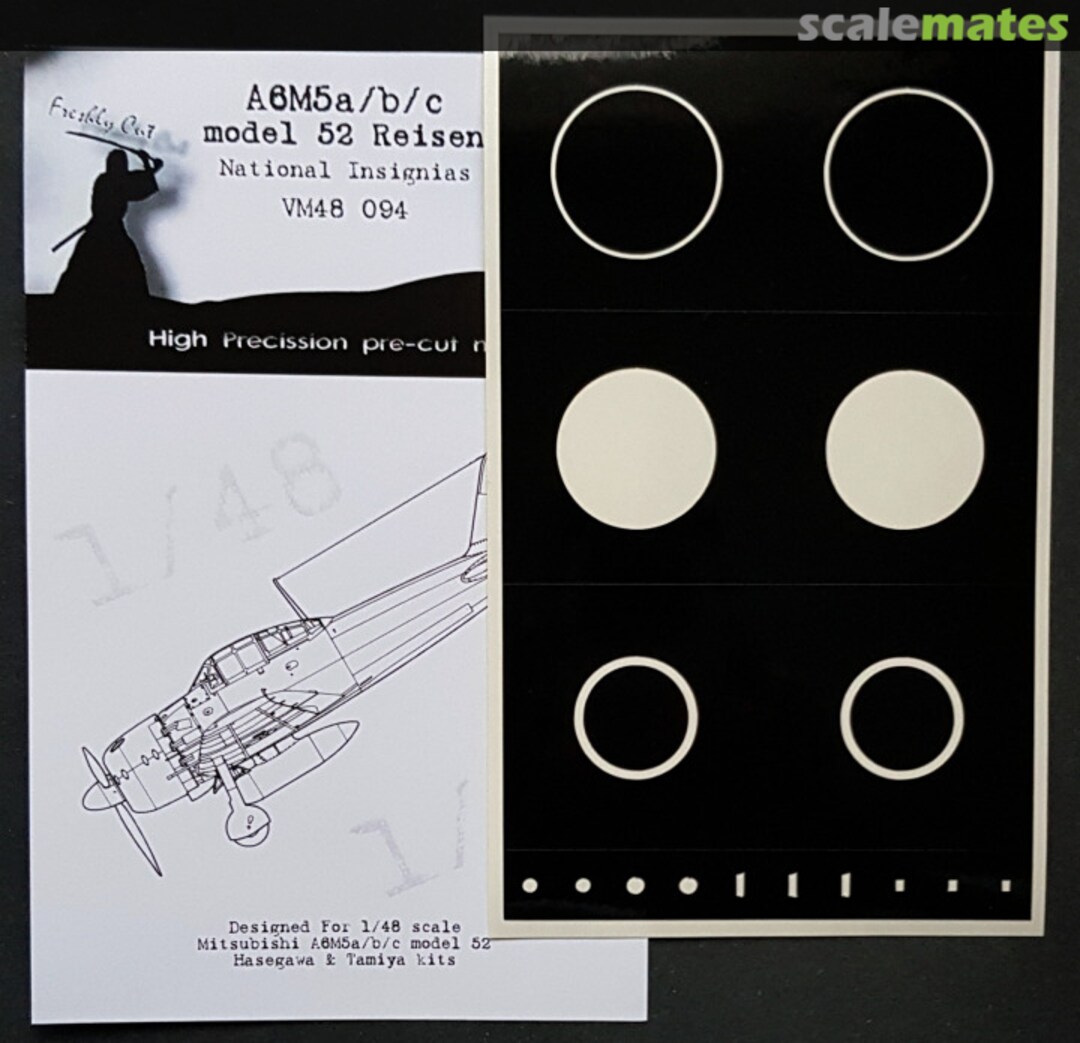 Boxart Mitsubishi A6M5 Reisen National Insignia paint masks VM48094 DEAD Design Models