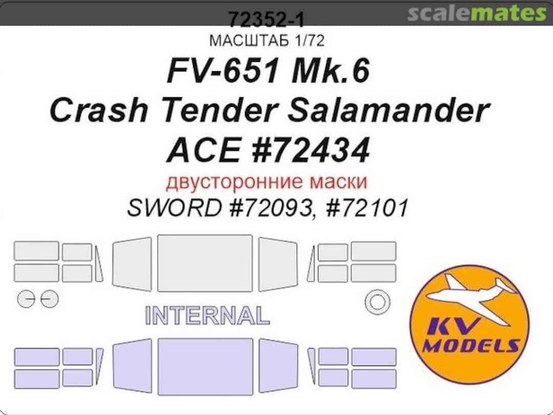 Boxart FV-651 Mk.6 Crash Tender Salamander 72352-1 KV Models