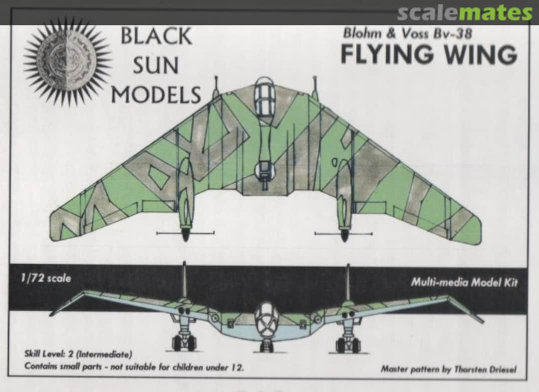 Boxart Blohm & Voss Bv-38 Flying Wing  Black Sun Models