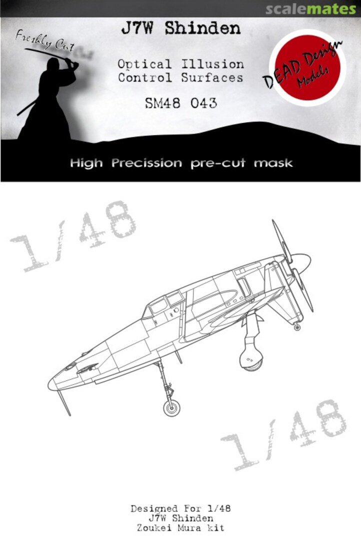 Boxart J7W Shinden Control Surfaces SM48043 DEAD Design Models