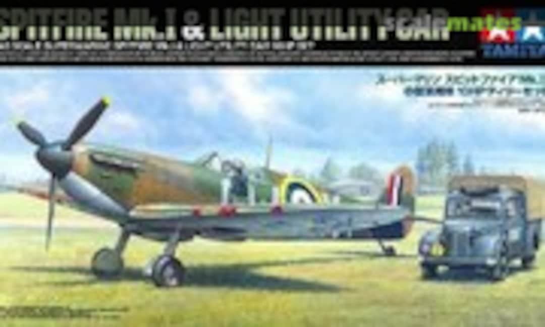 1:48 Supermarine Spitfire Mk.I &amp; Light Utility Car 10HP Tilly Set (Tamiya 25211)