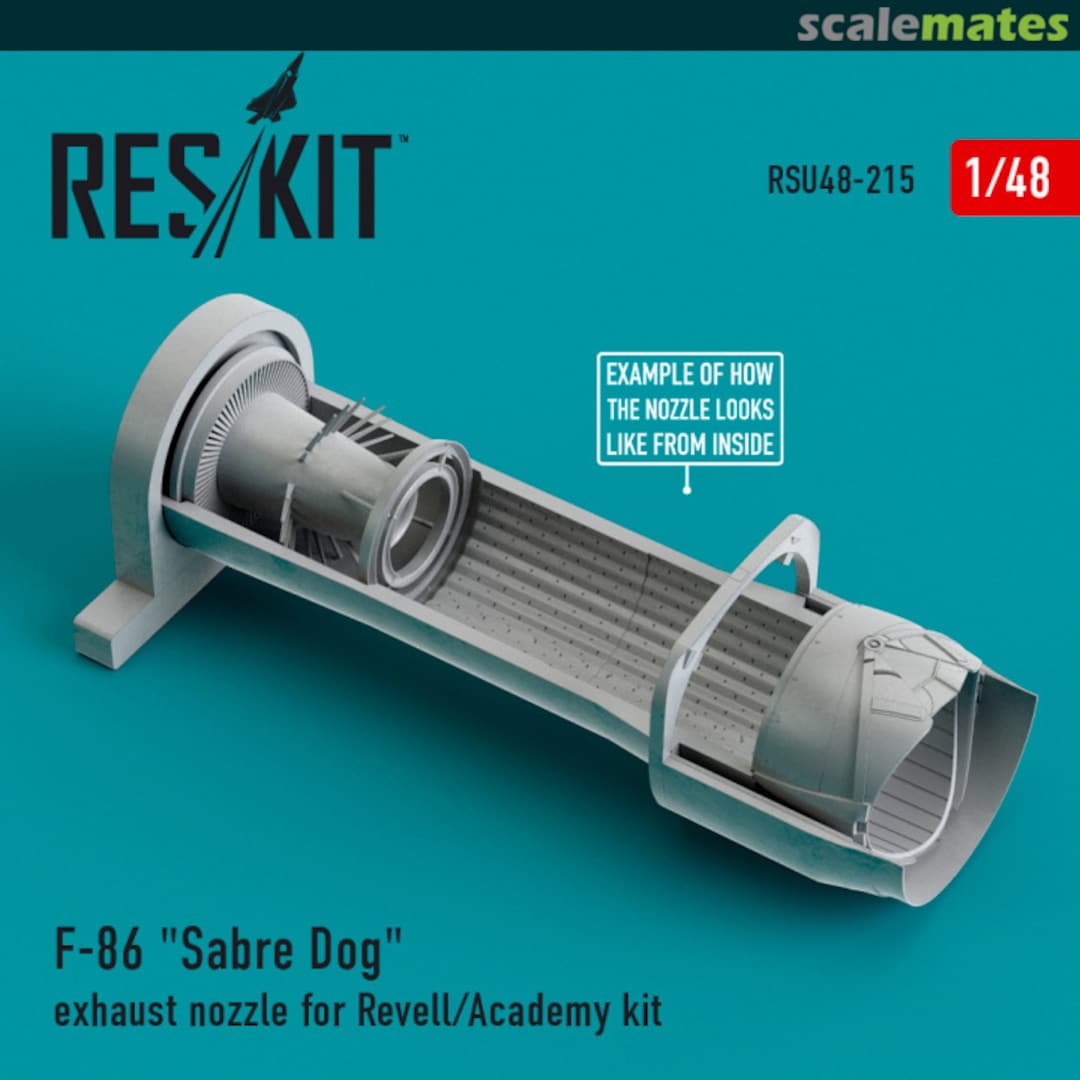 Boxart F-86 Sabre Dog - Exhaust Nozzle RSU48-0215 ResKit