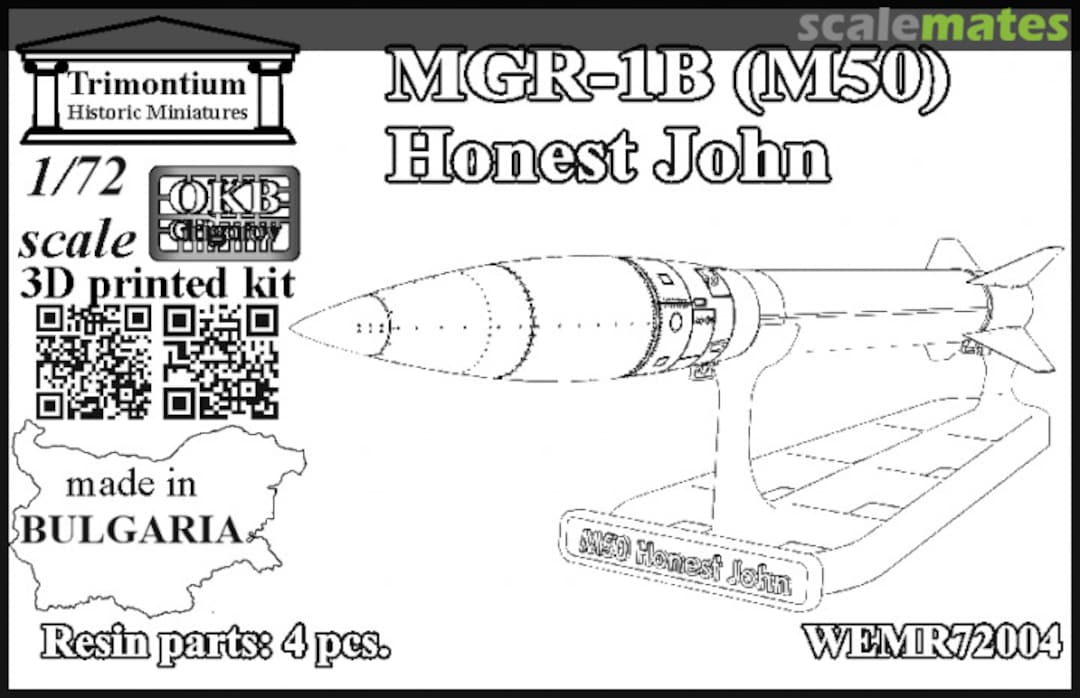 Boxart MGR-1B (M50) Honest John WEMR72004 OKB Grigorov