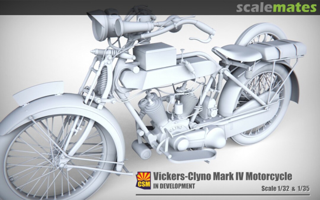 Boxart Vickers-Clyno Mark IV Motorcycle TBA Copper State Models