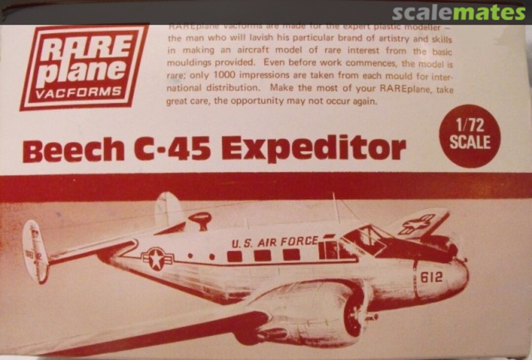 Boxart Beech C-45 Expeditor RP3002 RarePlane