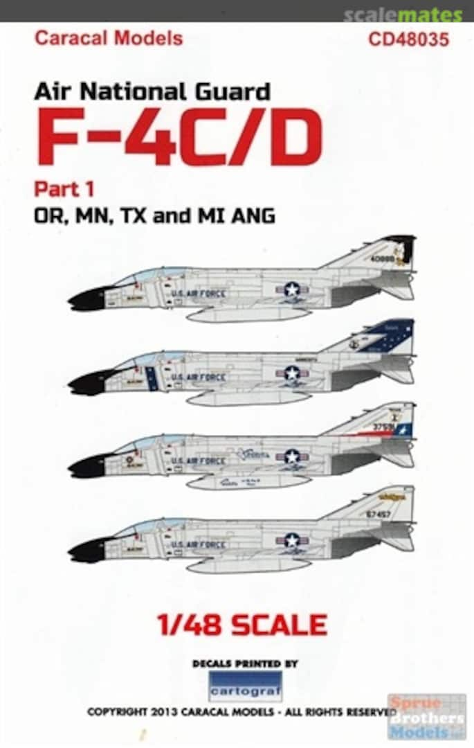 Boxart Air National Guard F-4C/D CD48035 Caracal Models