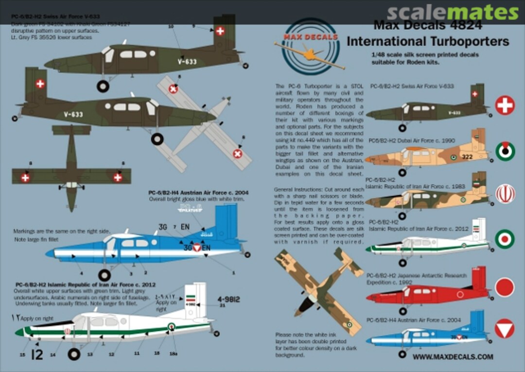 Boxart International Turboporters 4824 Max Decals