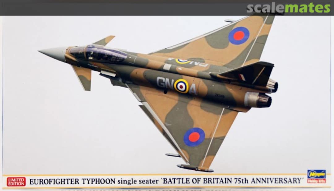 Boxart Eurofighter Typhoon single seater `Battle of Britain 75th Anniversary´ 02173 Hasegawa