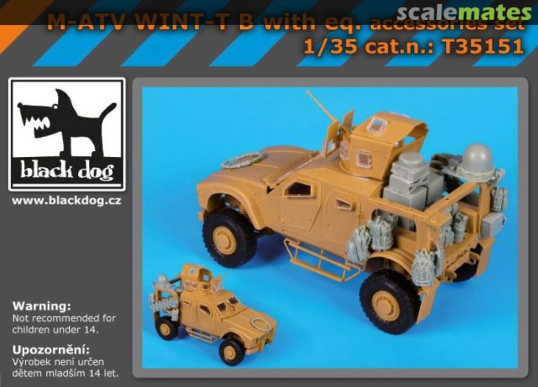 Boxart M-ATV WINT-T B with equip.accessories set -Panda Hobby- T35151 Black Dog