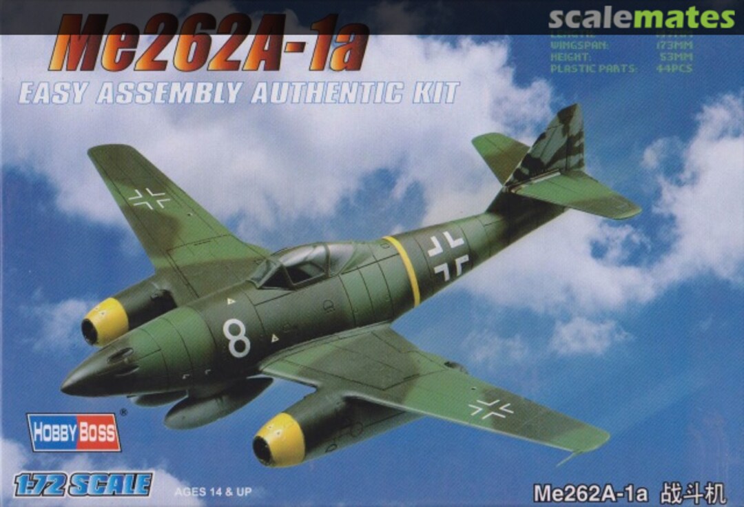 Boxart Me262A-1a 80249 HobbyBoss