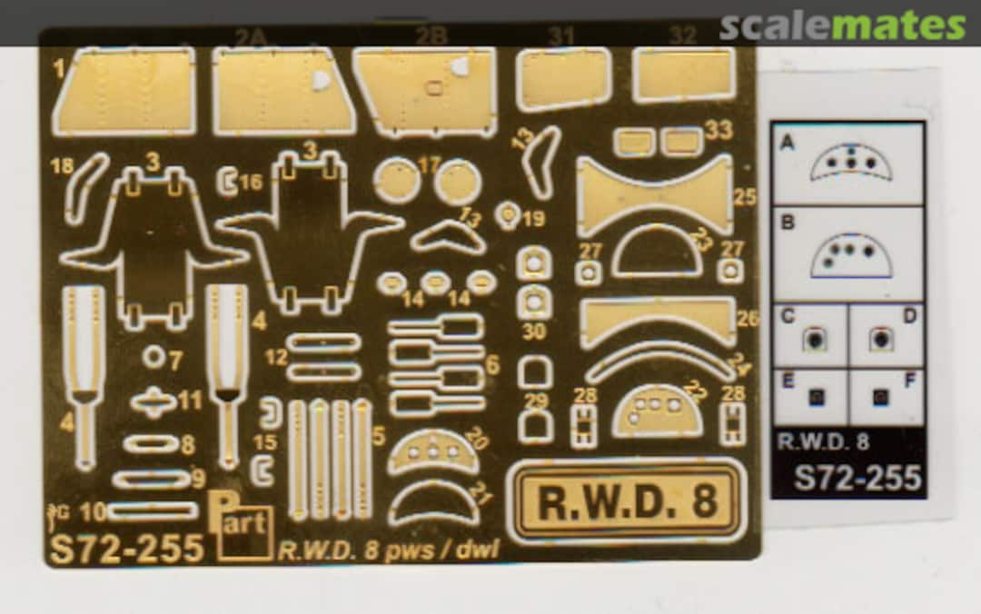 Boxart RWD-8 DWL/PWS S72-255 Part