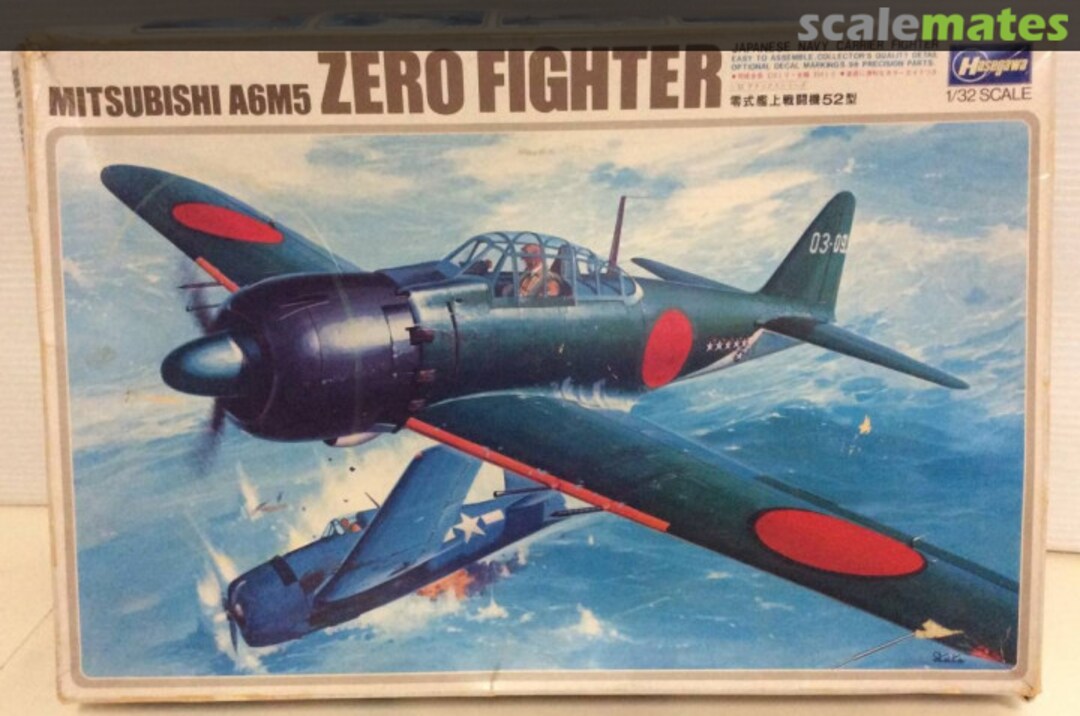 Boxart Mitsubishi A6M5 Zero Fighter S11 Hasegawa