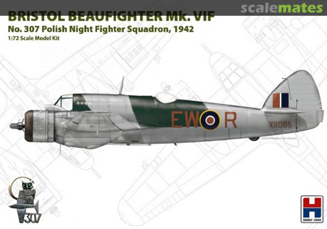 Boxart Bristol Beaufighter Mk. VIF 72003 Hobby 2000