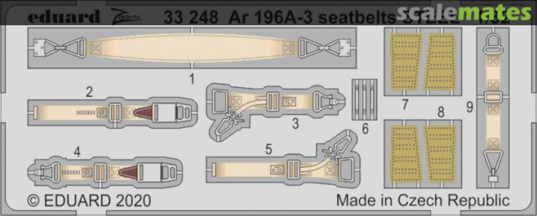 Boxart Ar 196A-3 seatbelts (STEEL) 33248 Eduard